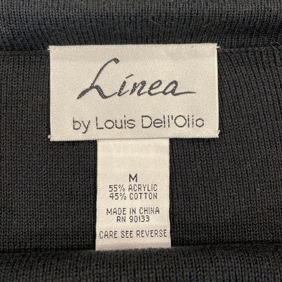 ❤️ Vintage Linea by Louis Dell’Ollio Black knit Gore Skirt ❤️ - Picture 3 of 5